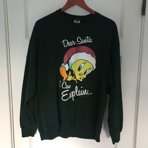 Vintage Looney Tunes Christmas Crew Neck Sweater